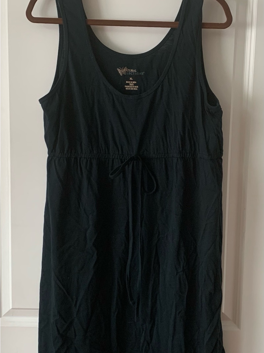 Natural Selections Black Scoop Neck Tank Dress